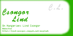 csongor lind business card